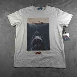 Jaws Shirt mens Small Shark Steven Spielberg Movie Embroidered Shoe Palace New